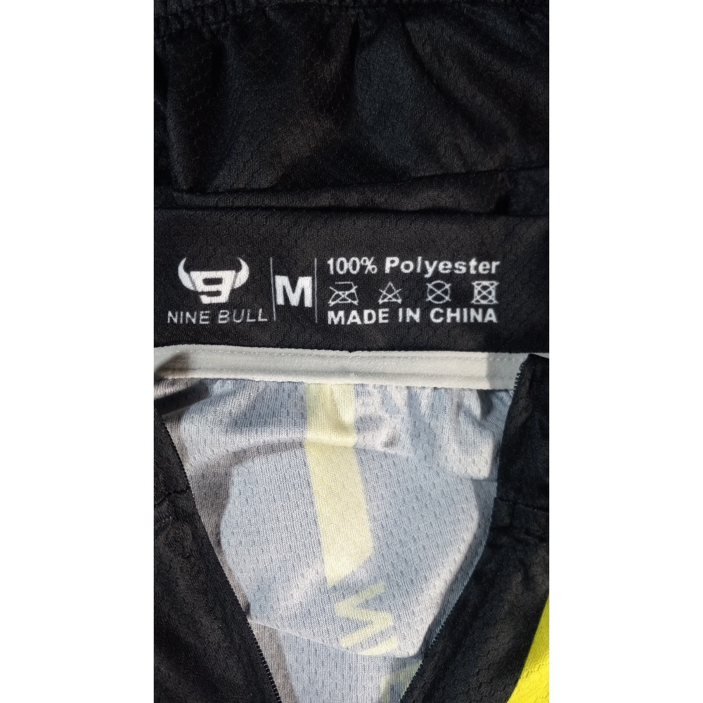 Nine Bull cycling full zip back pouch purple camo medium polyester shirt - Picture 6 of 8